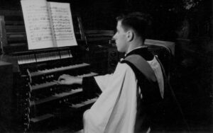 George at a Casavant organ (date and place unknown)