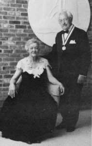 Frances James and Murray Adaskin receiving Order of Canada 1981